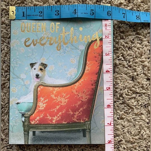 STUDIO BY DEMDACO “Queen Of Everything” Puppy Wall Frame Never Used - Picture 4 of 5